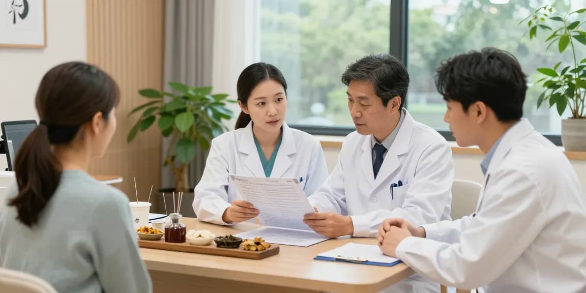 Compassionate care at 수원교통사고한의원 with professionals discussing treatment.