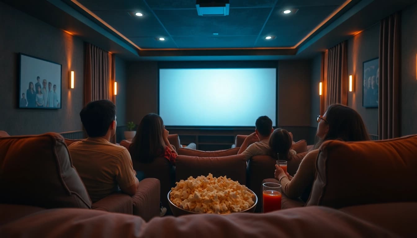 สนุกสนานกับการดูหนังออนไลน์ในโรงภาพยนตร์ที่บ้านที่อบอุ่น
