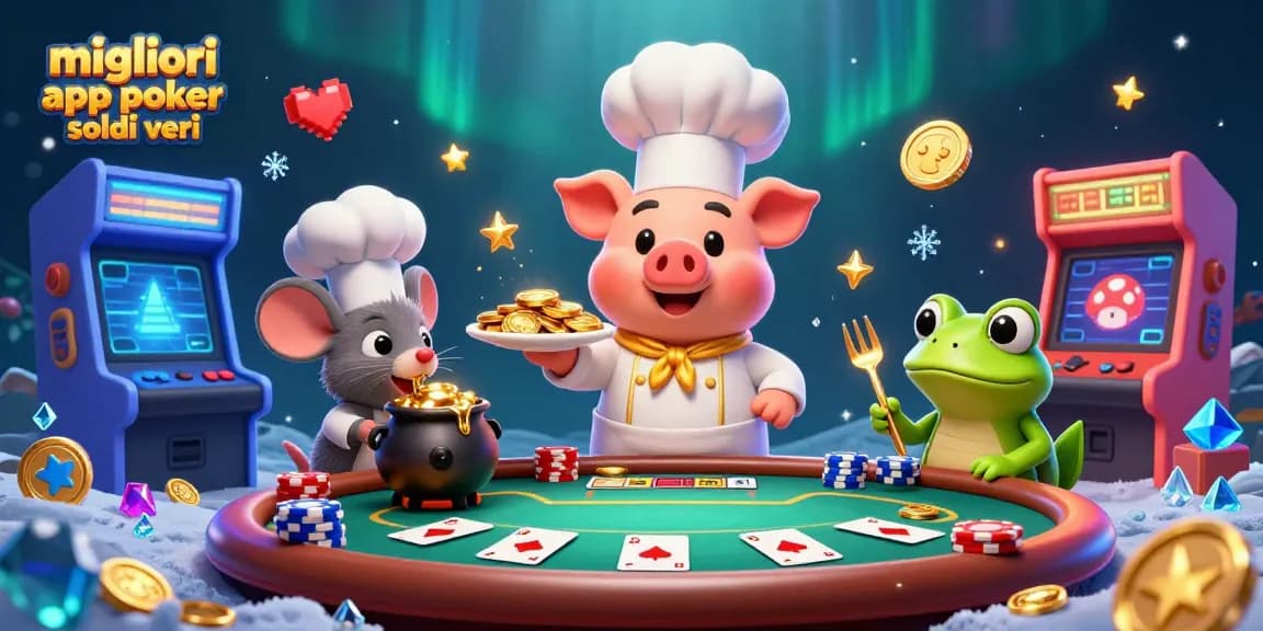 Giocare con le migliori app poker soldi veri e guadagnare in un'esperienza coinvolgente.
