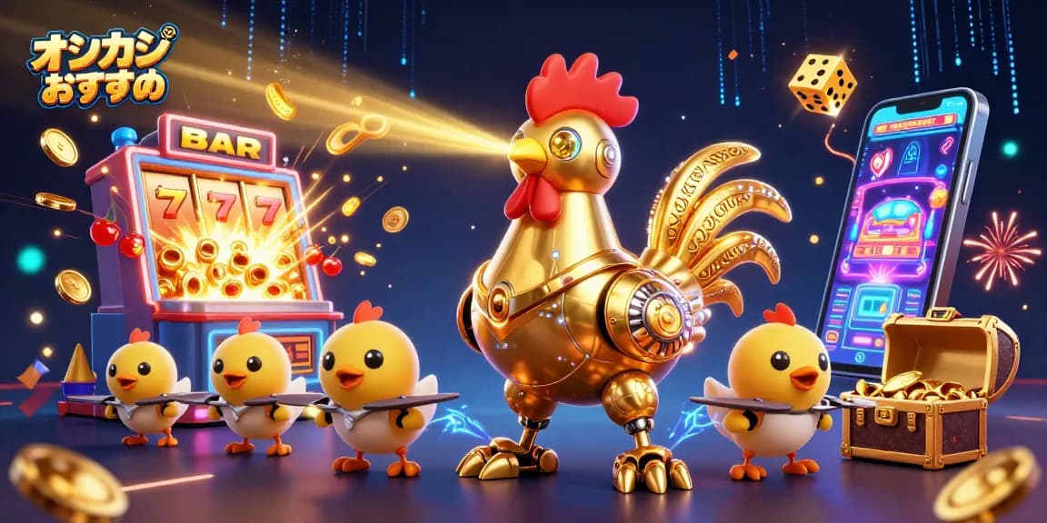 オンカジ おすすめのゲームシーンで楽しむ3Dカジノイラスト
