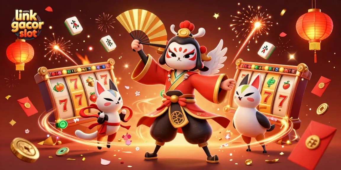 Engage with thrilling games at link gacor slot, featuring lively slot reels and dynamic characters.