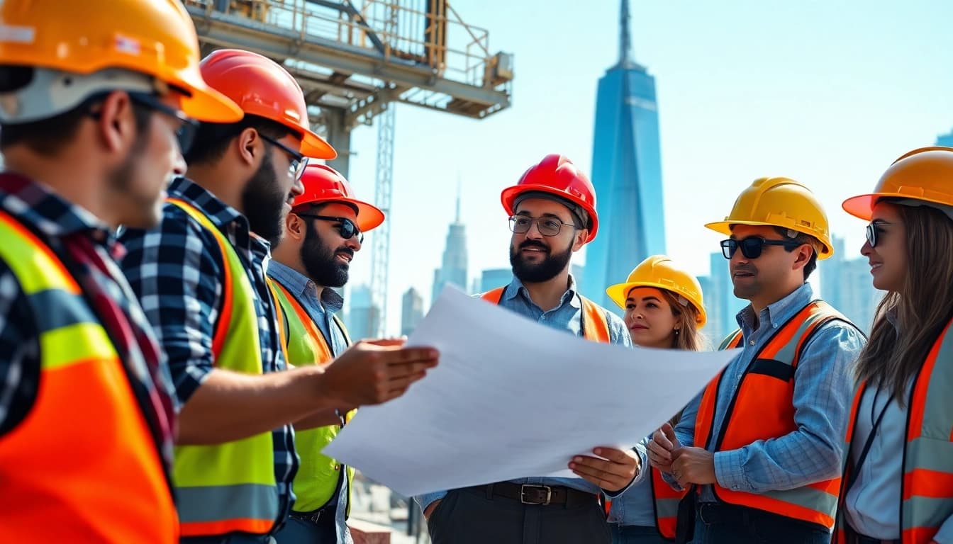 New York City Commercial General Contractor engaged in a large construction project.
