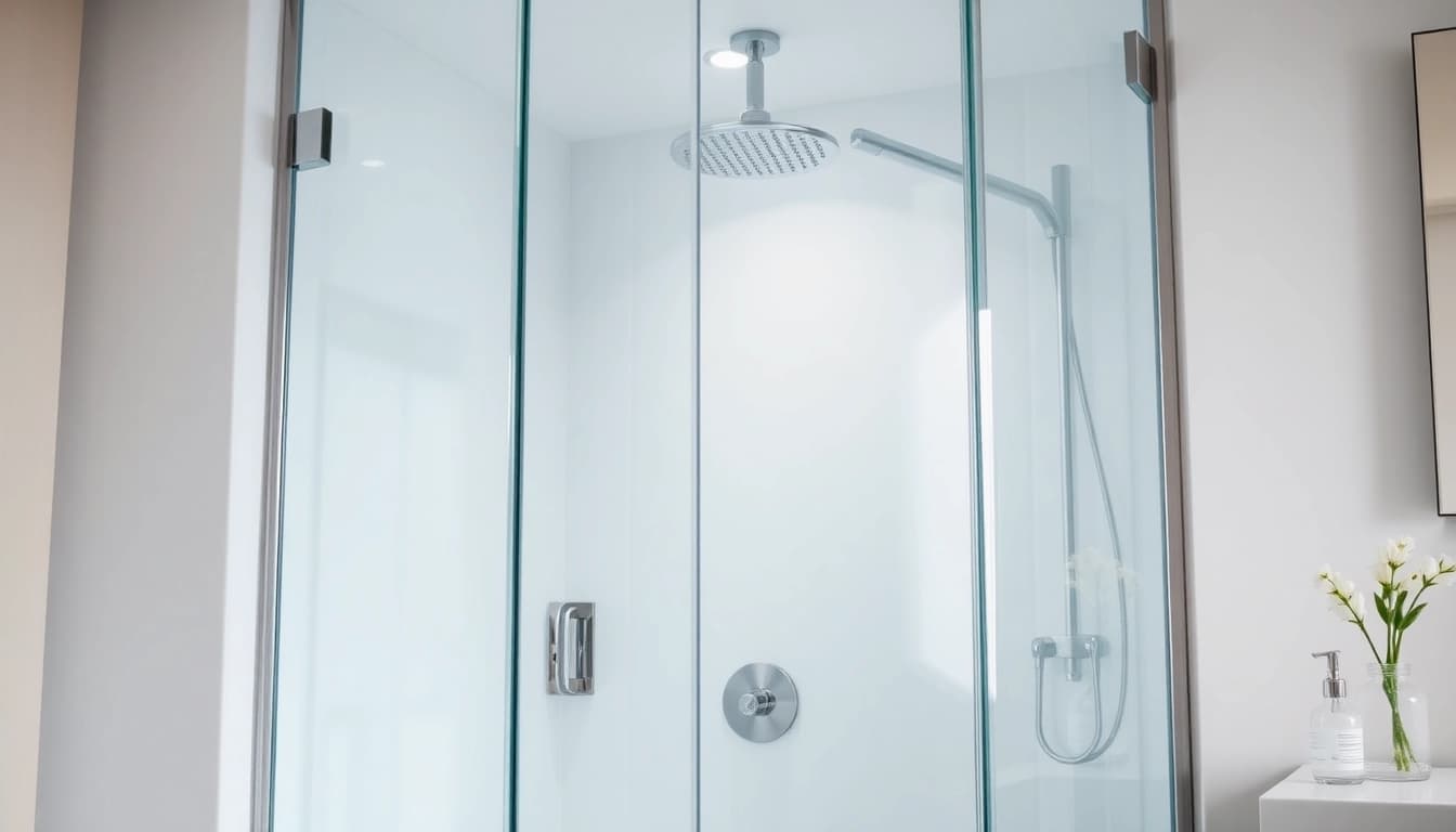 Erleben Sie die eleganten Details der duschkabine 90x90 komplett in einem modernen Badezimmer.