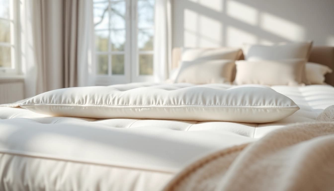 Showcasing pillow top stearns and foster mattress with plush design in a serene bedroom setting.