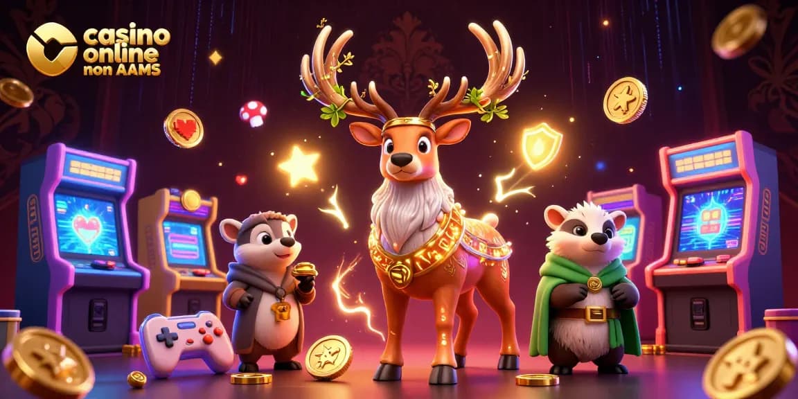 Gioca nei migliori casino online non AAMS con atmosfera di festa e vibrazioni di vincita.