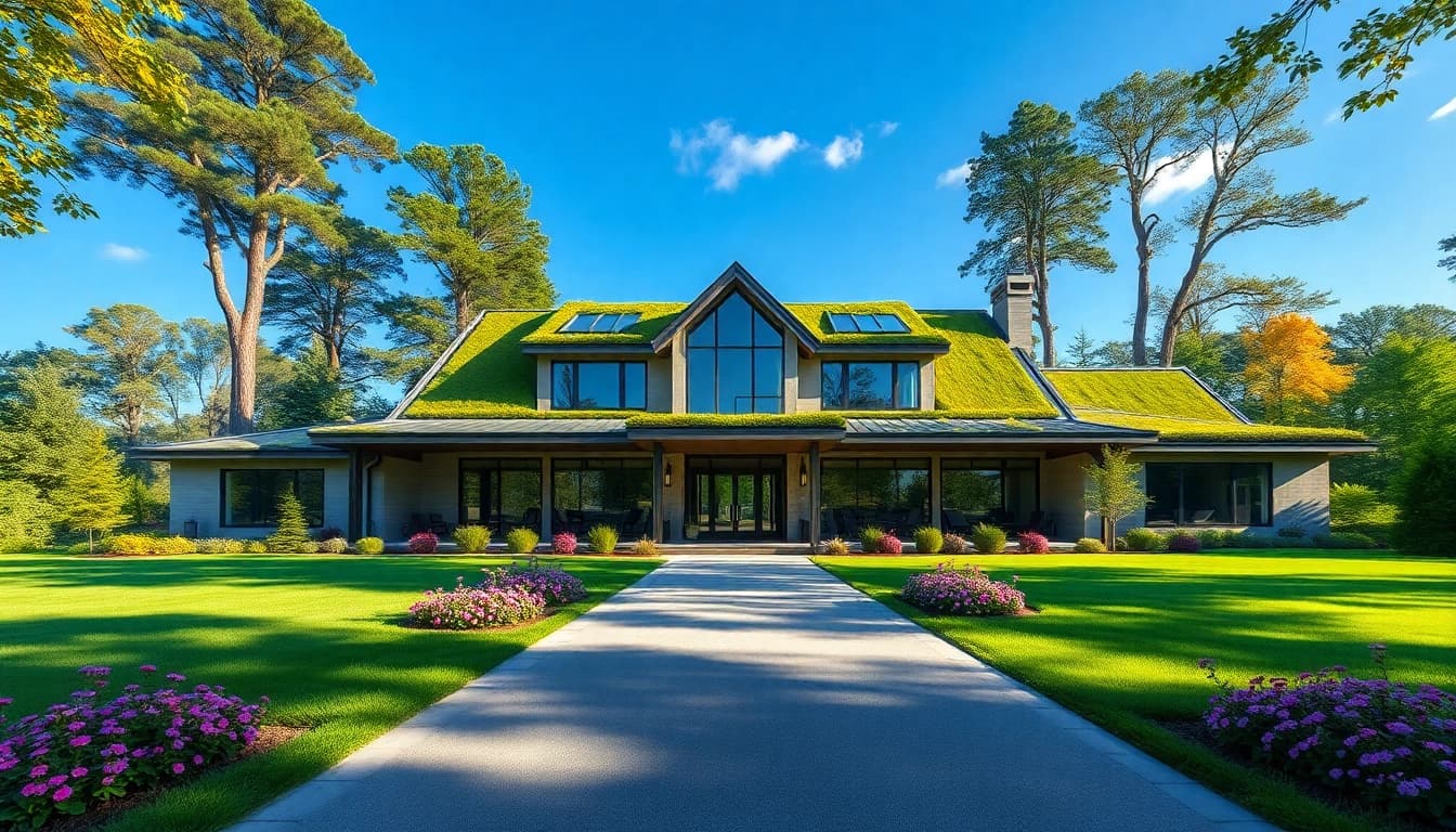 Experience mesmerizing Massachusetts residential architecture showcasing a modern eco-friendly home.
