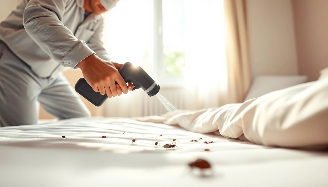 Effective milwaukee bed bug exterminators treating a home for bed bugs with expertise.