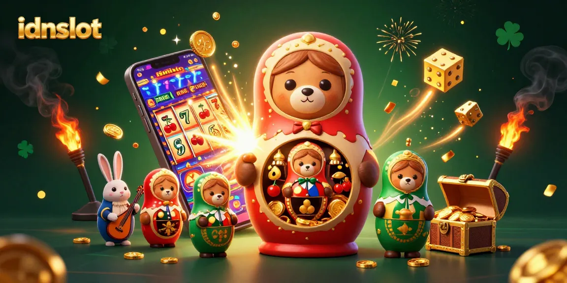 Experience thrilling gameplay at idnslot with colorful slot symbols and dynamic animation.