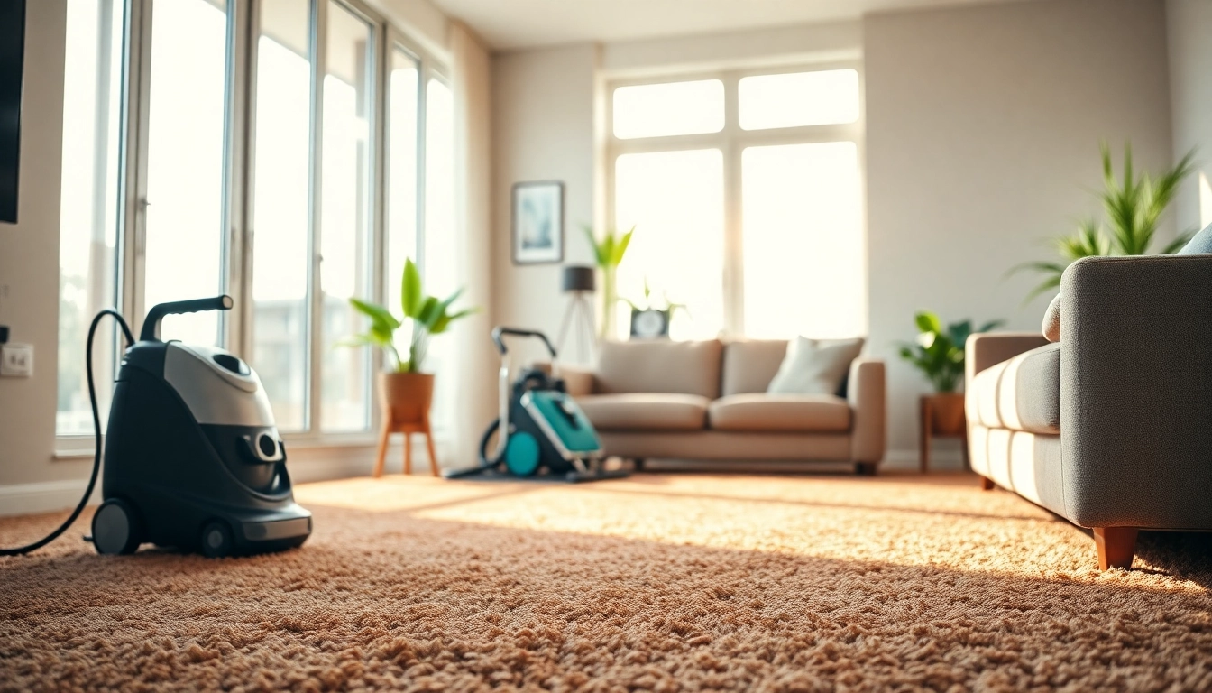 Showcasing carpet cleaning specials in a bright, inviting living space with freshly cleaned carpets.