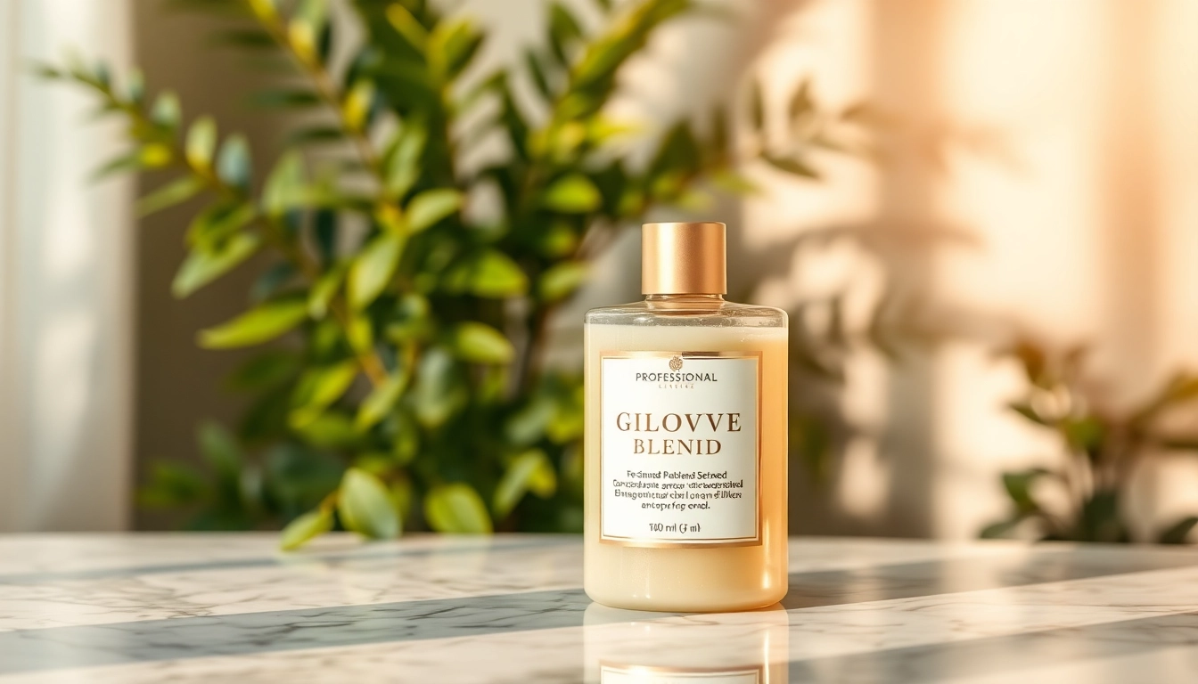Blend visually showcasing the Glow Blend product with elegant details.