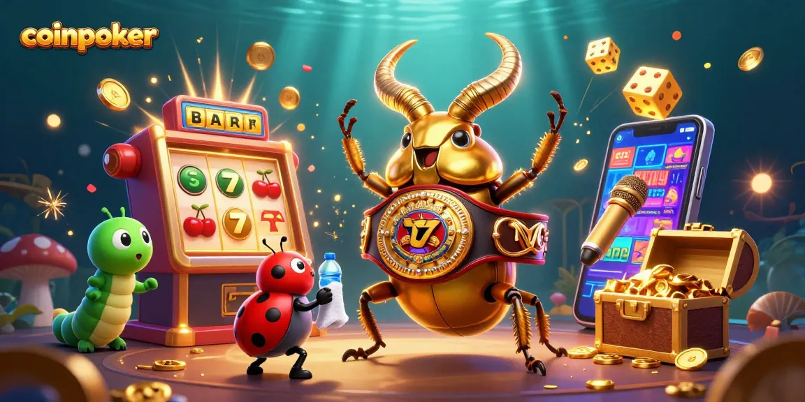 Découvrez les jeux de CoinPoker au sein d'une illustration dynamique de combat de casino hors norme.
