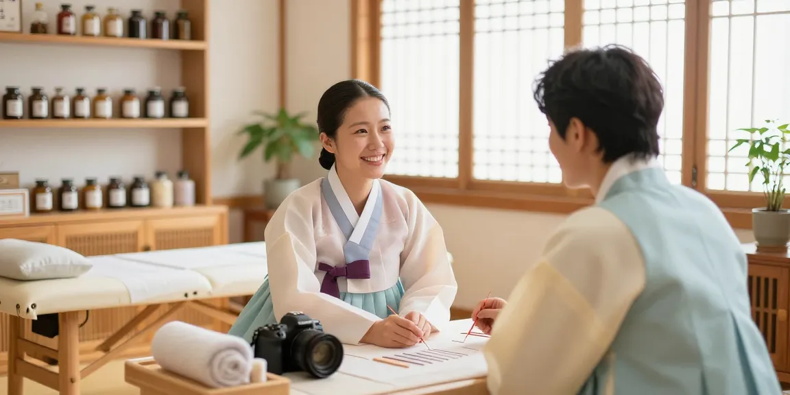 Consultation at 수원한의원 showcasing traditional Korean medicine