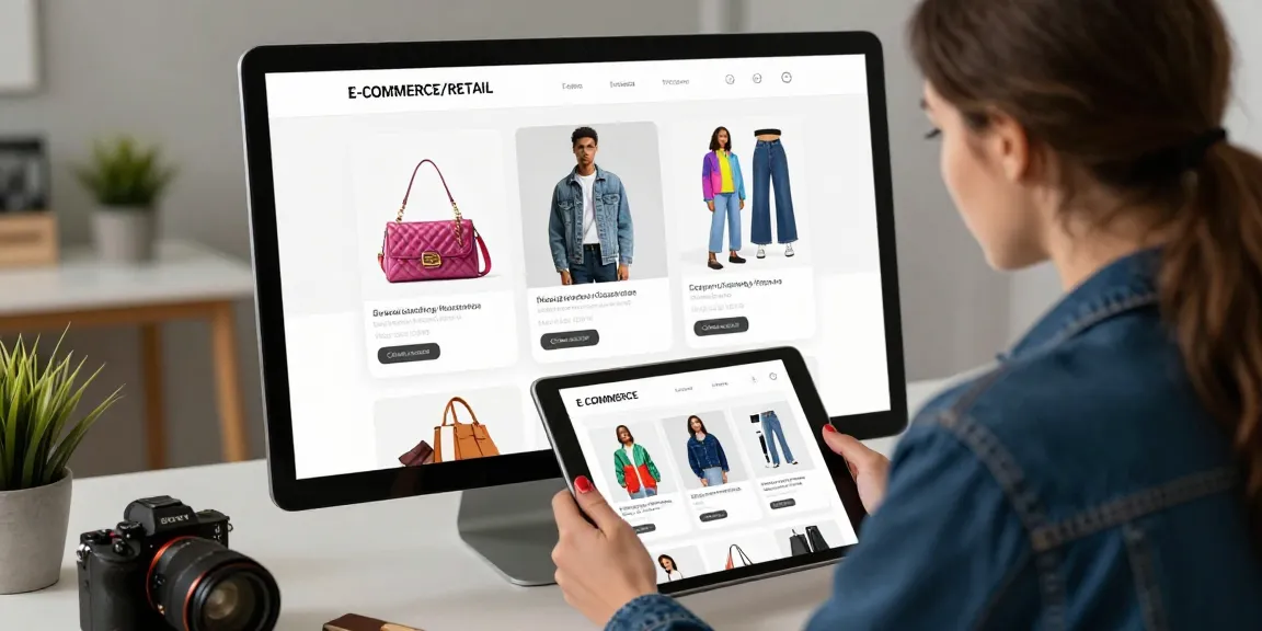 Engaging online shopping scene showcasing high-quality 레플리카 사이트 products in a modern digital storefront.