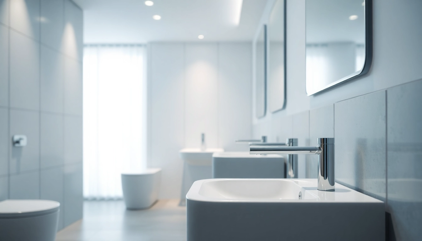 Sonni sanitär GmbH bietet moderne Sanitärlösungen in einem stilvollen Badezimmer.