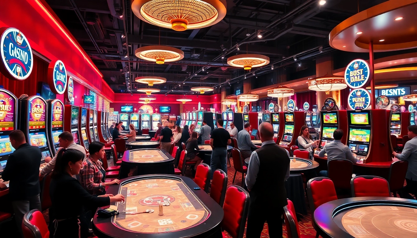 Experience the thrill of Non Uk Casino with vibrant gaming atmosphere and players in action.