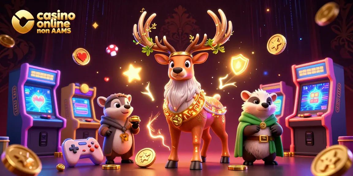Gioca nei migliori casino online non AAMS con atmosfera di festa e vibrazioni di vincita.