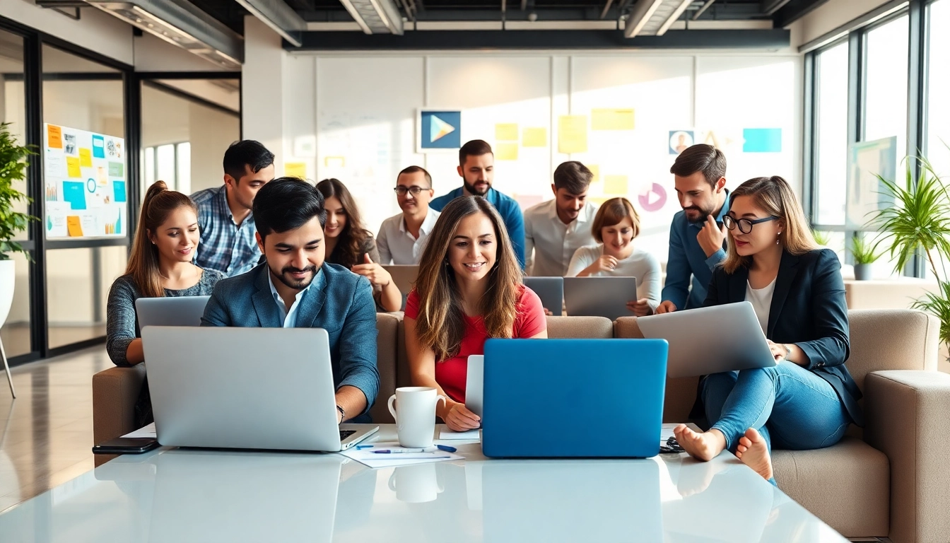 Social media marketing companies edmonton team collaborating on innovative strategies
