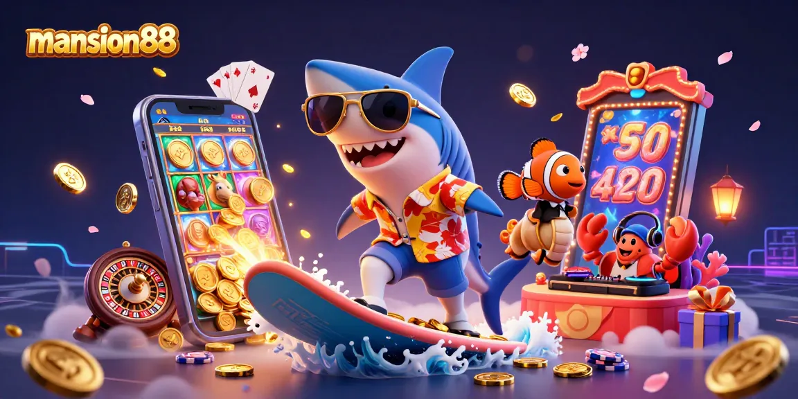 Experience thrilling adventures at mansion88 with colorful slot games and vibrant casino elements.