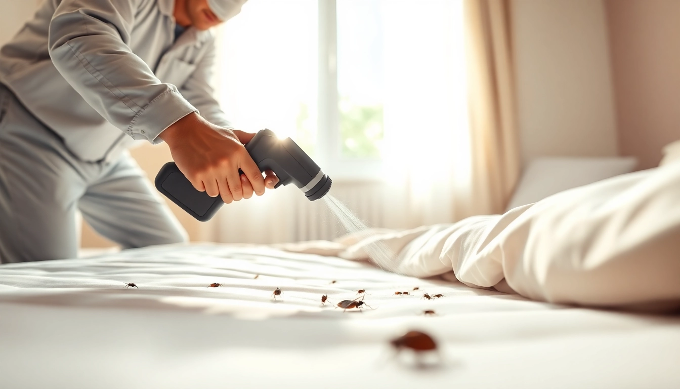 Effective milwaukee bed bug exterminators treating a home for bed bugs with expertise.