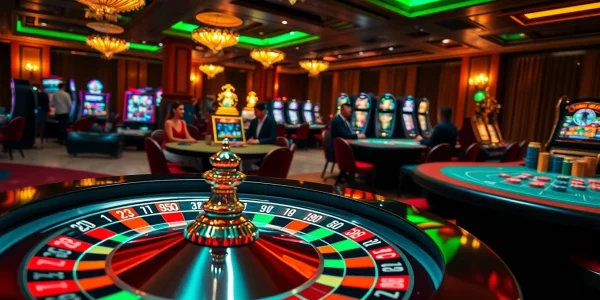Experience the excitement at Nhà cái XX88 with engaging poker players and colorful casino tables.
