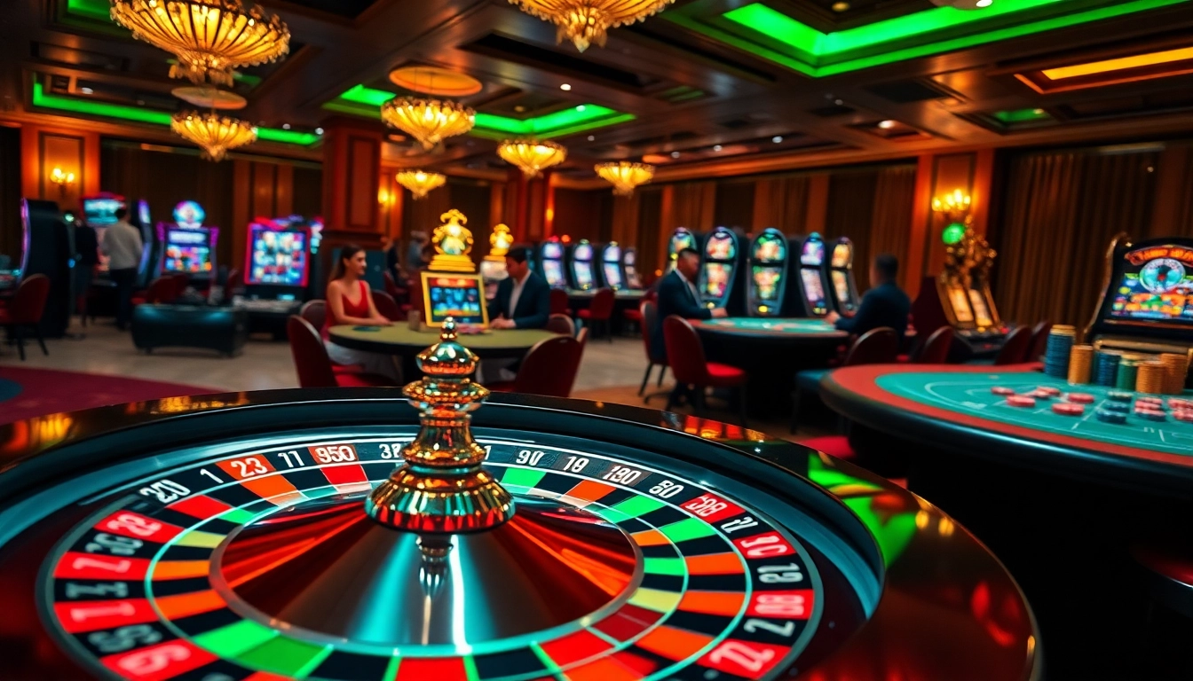 Experience the excitement at Nhà cái XX88 with engaging poker players and colorful casino tables.