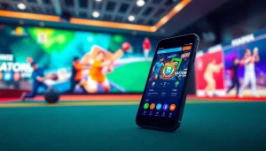 Explore best sports betting sites India showcased on a smartphone with vibrant digital sports graphics.
