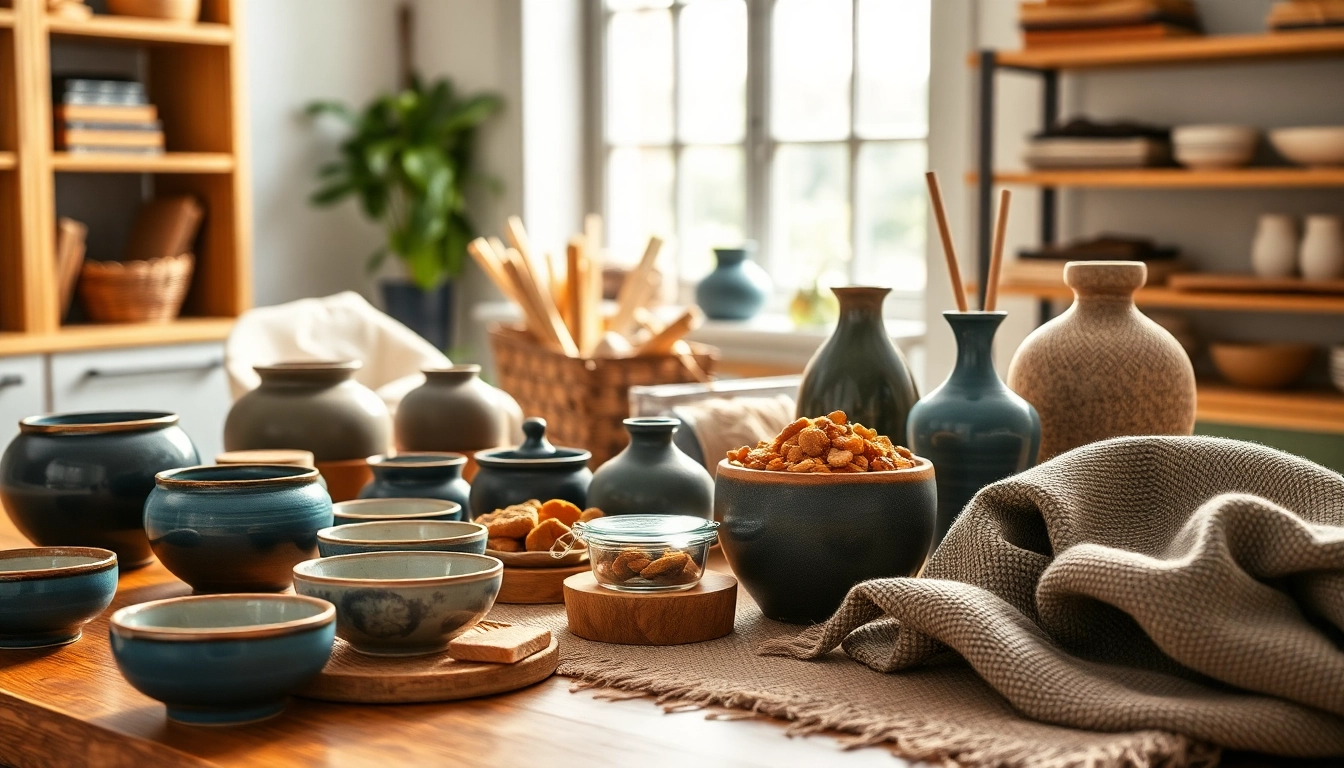 Mostra di fotografia di prodotti con dettagli di artigianato e colori vivaci.