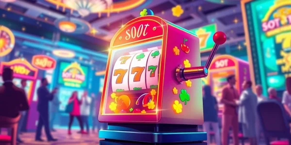 Putar pakde4d slot di mesin slot menarik dengan simbol keberuntungan yang hidup.