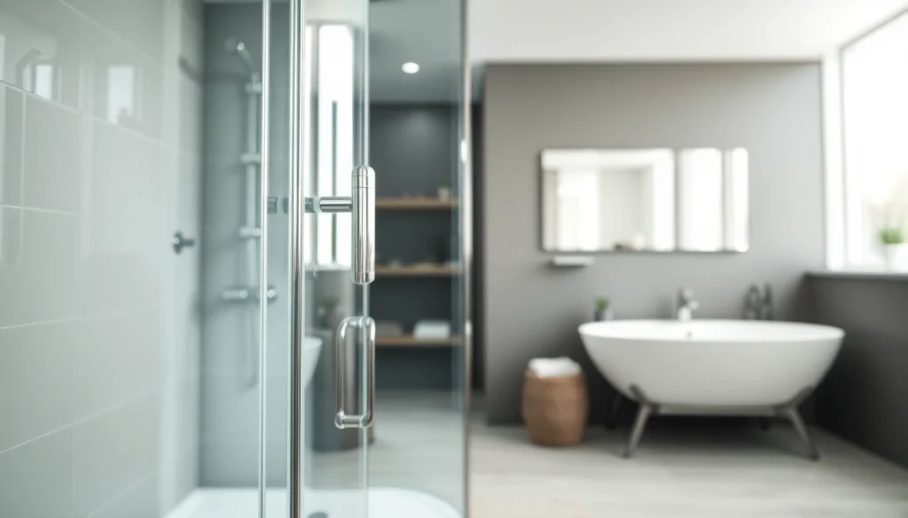 Erleben Sie die sonni Duschkabine in einem modernen Bad mit klaren Linien und elegantem Design.