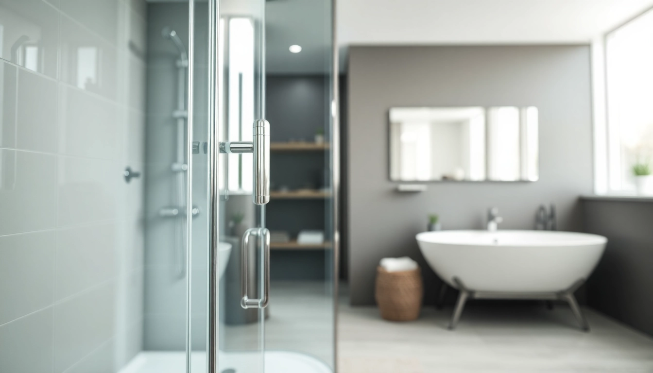 Erleben Sie die sonni Duschkabine in einem modernen Bad mit klaren Linien und elegantem Design.