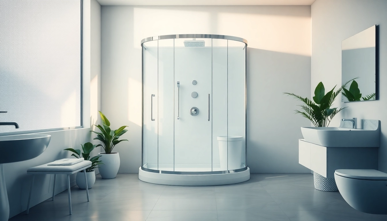 Verleihen Sie Ihrem Bad mit der stilvollen sonni Duschkabine eleganten Charme.