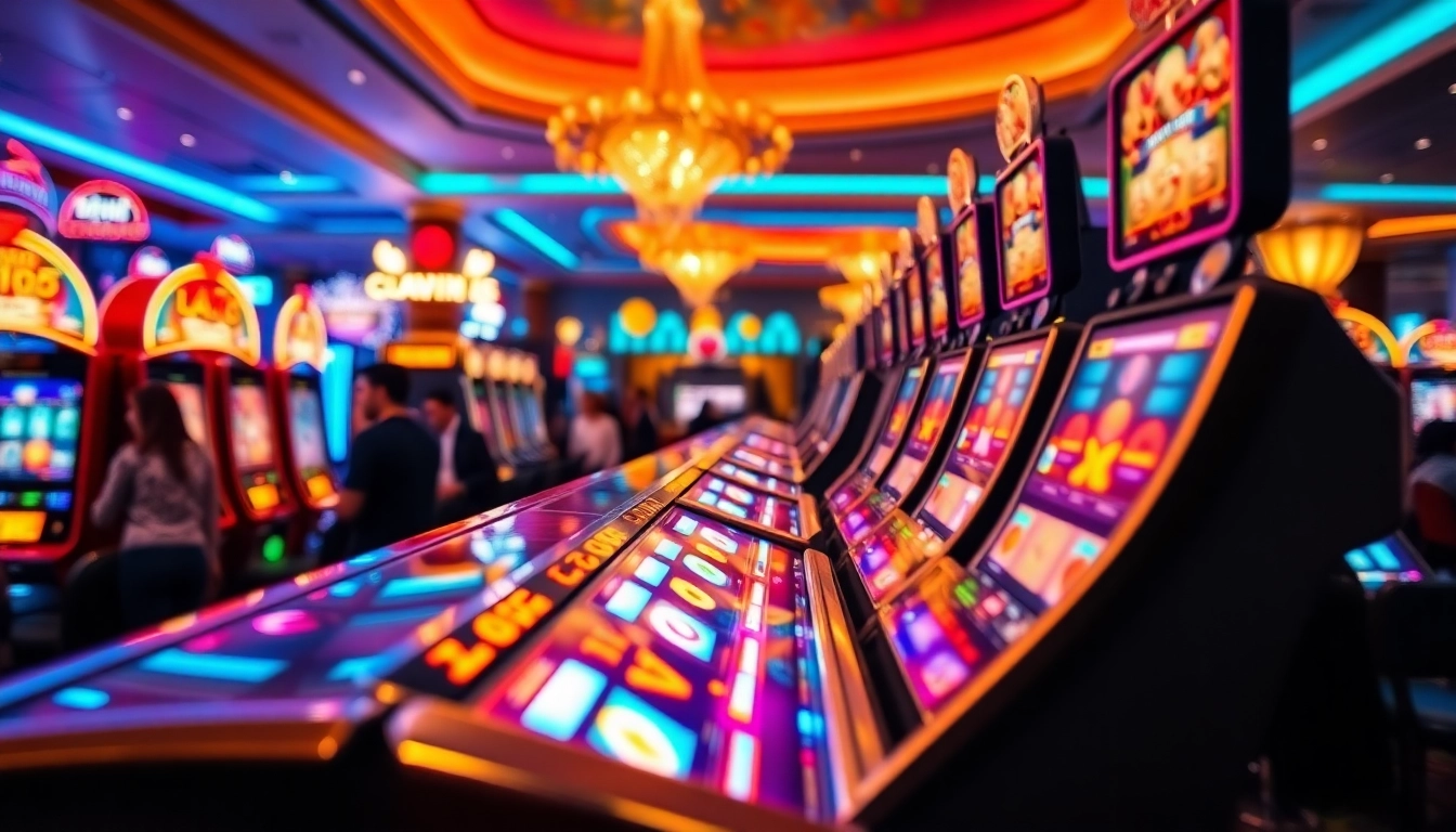 Mesin slot berkilau menghadirkan pengalaman bermain yang menarik di kasino.