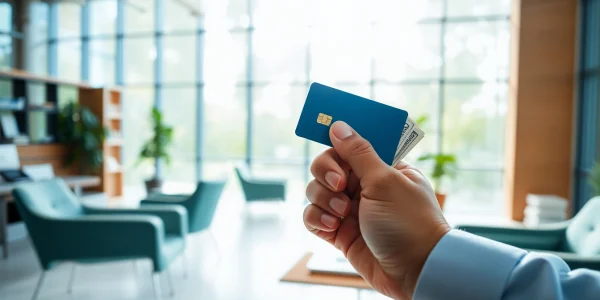 카드 현금화 과정에서 현금을 세는 사람의 모습입니다.