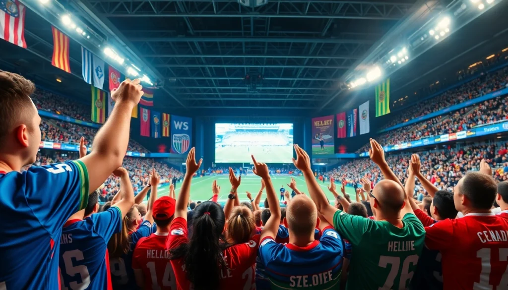 스포츠중계 중계를 관람하며 즐기는 팬들의 생생한 모습