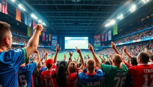 스포츠중계 중계를 관람하며 즐기는 팬들의 생생한 모습