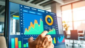 Engaging visual of a digital dashboard representing a cheap smm panel for social media metrics.