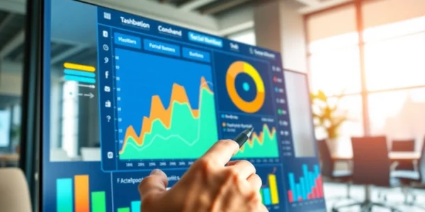 Engaging visual of a digital dashboard representing a cheap smm panel for social media metrics.