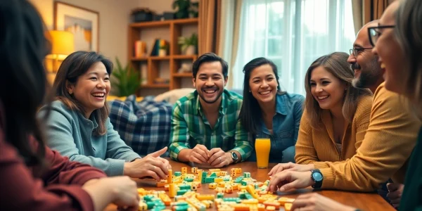 Permainan domino88 game yang mengasyikkan di tengah teman-teman dengan suasana hangat.