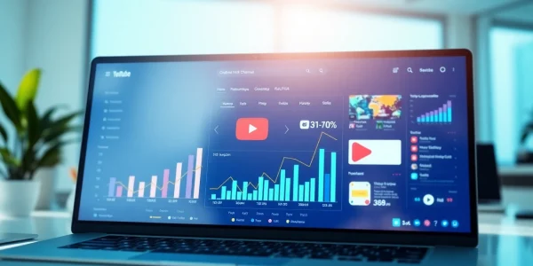 Promote your brand effectively with a youtube smm panel displayed on a sleek digital interface.