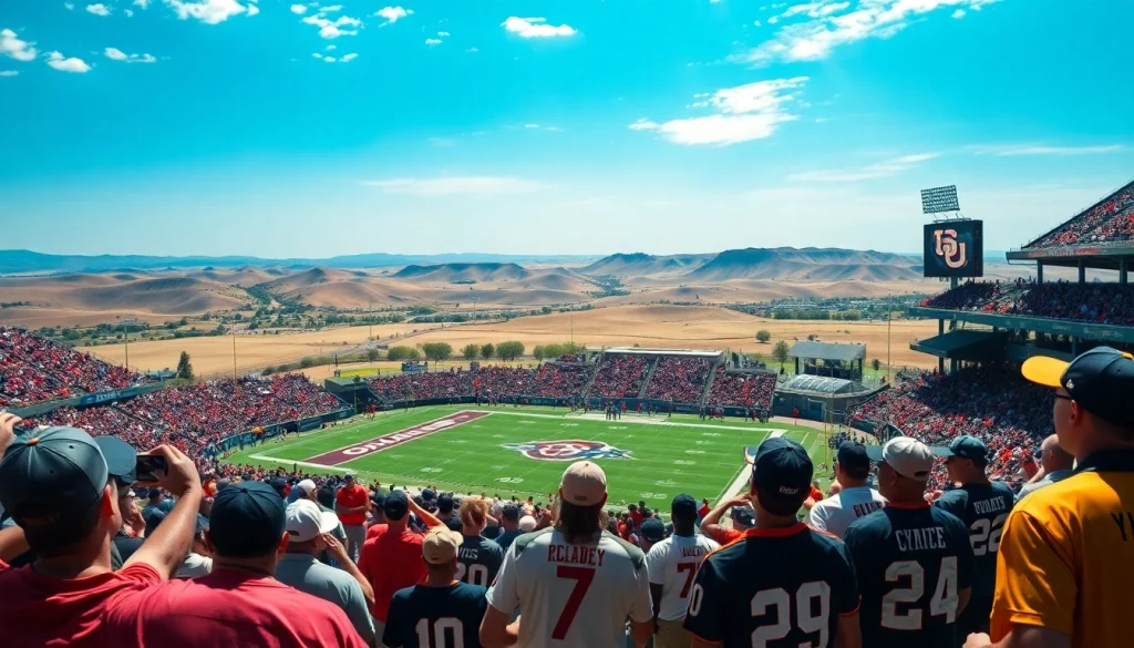 Experience Oklahoma sports betting with a vibrant crowd in an exciting sports atmosphere.