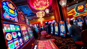 Menangkan hadiah menarik dengan slot bet 50 perak pada mesin slot yang berkilau.