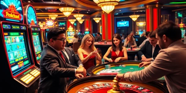 Experience vibrant casino excitement at https://rr88.wales/, showcasing thrilling games and eager players.