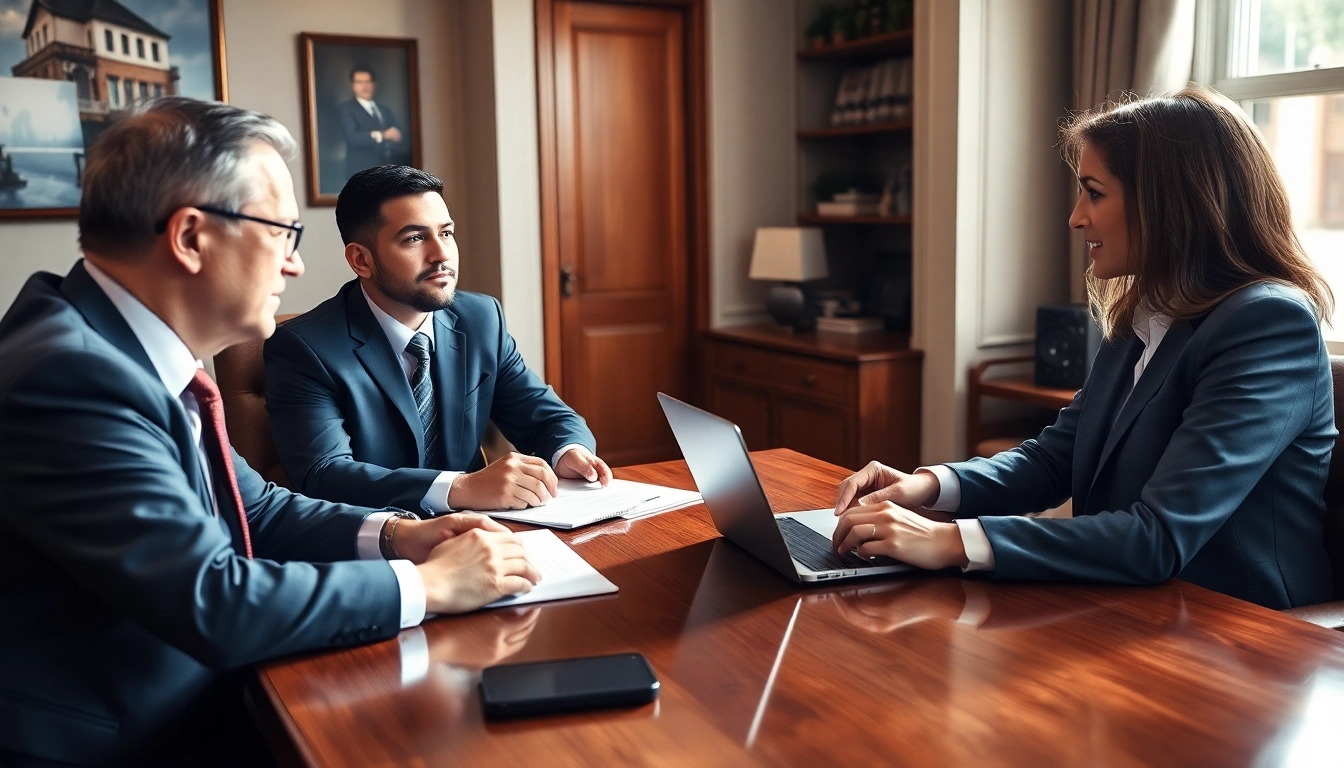 Brooklyn Estate Planning Lawyer advising clients in a professional office setting, conveying warmth and expertise.