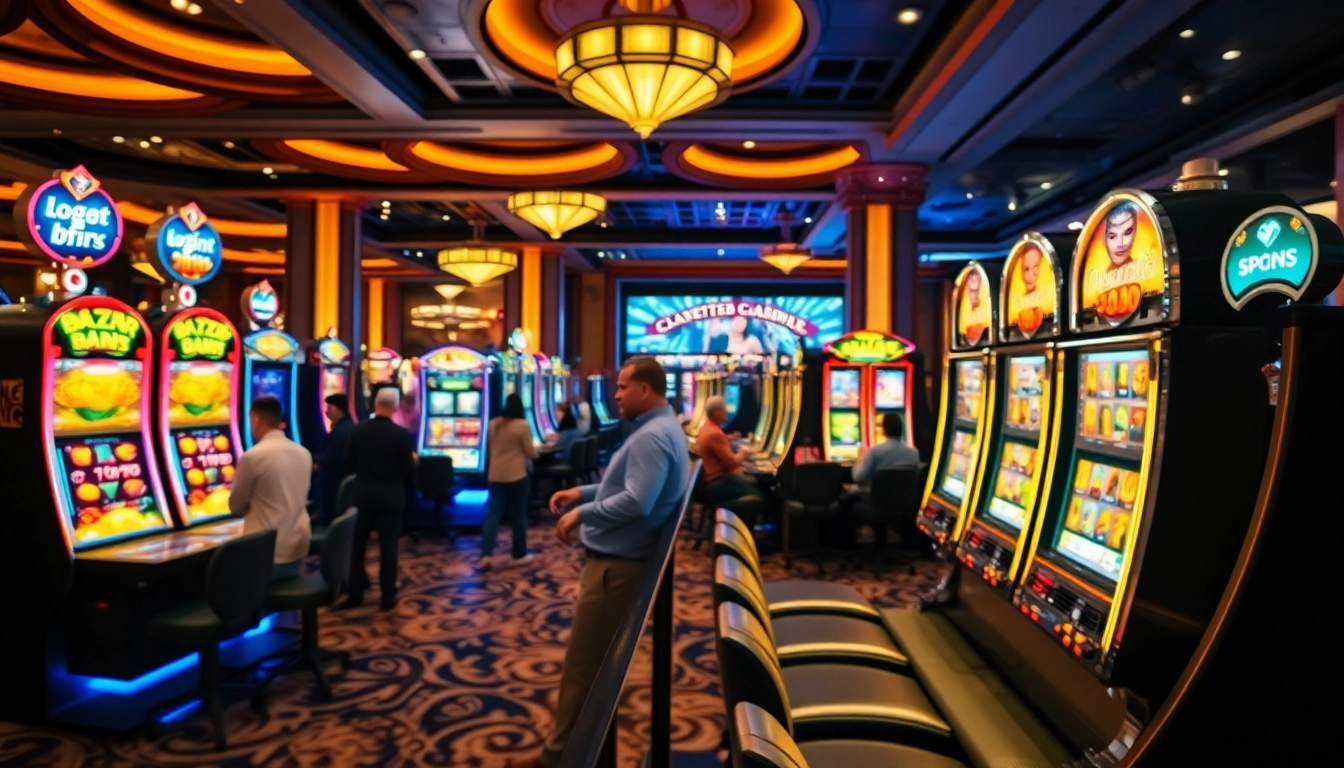 Oyunçuların əyləncəli pinco kazino oyunları oynadığı möhtəşəm atmosfer.