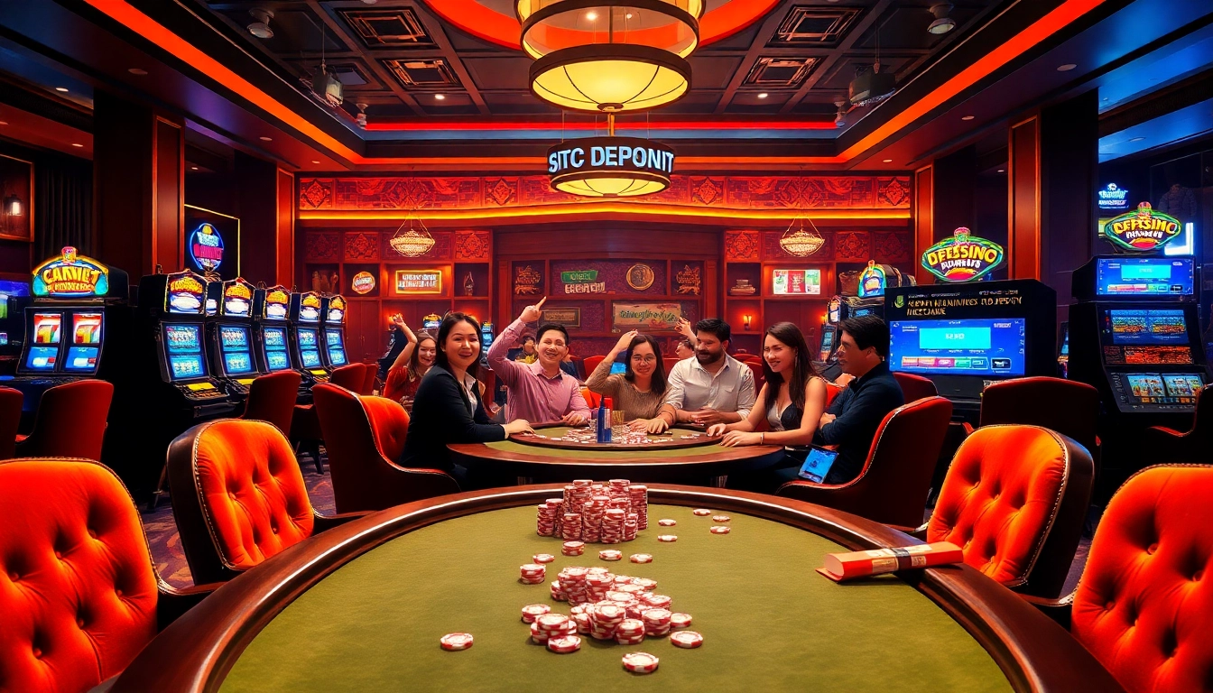 Pemain bermain game seru di kasino yang menampilkan fitur situs deposit 5k dengan taruhan minimum rendah.