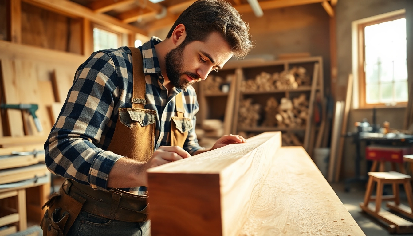 Crafting a project in a carpentry apprenticeship near me with expert tools and skills.
