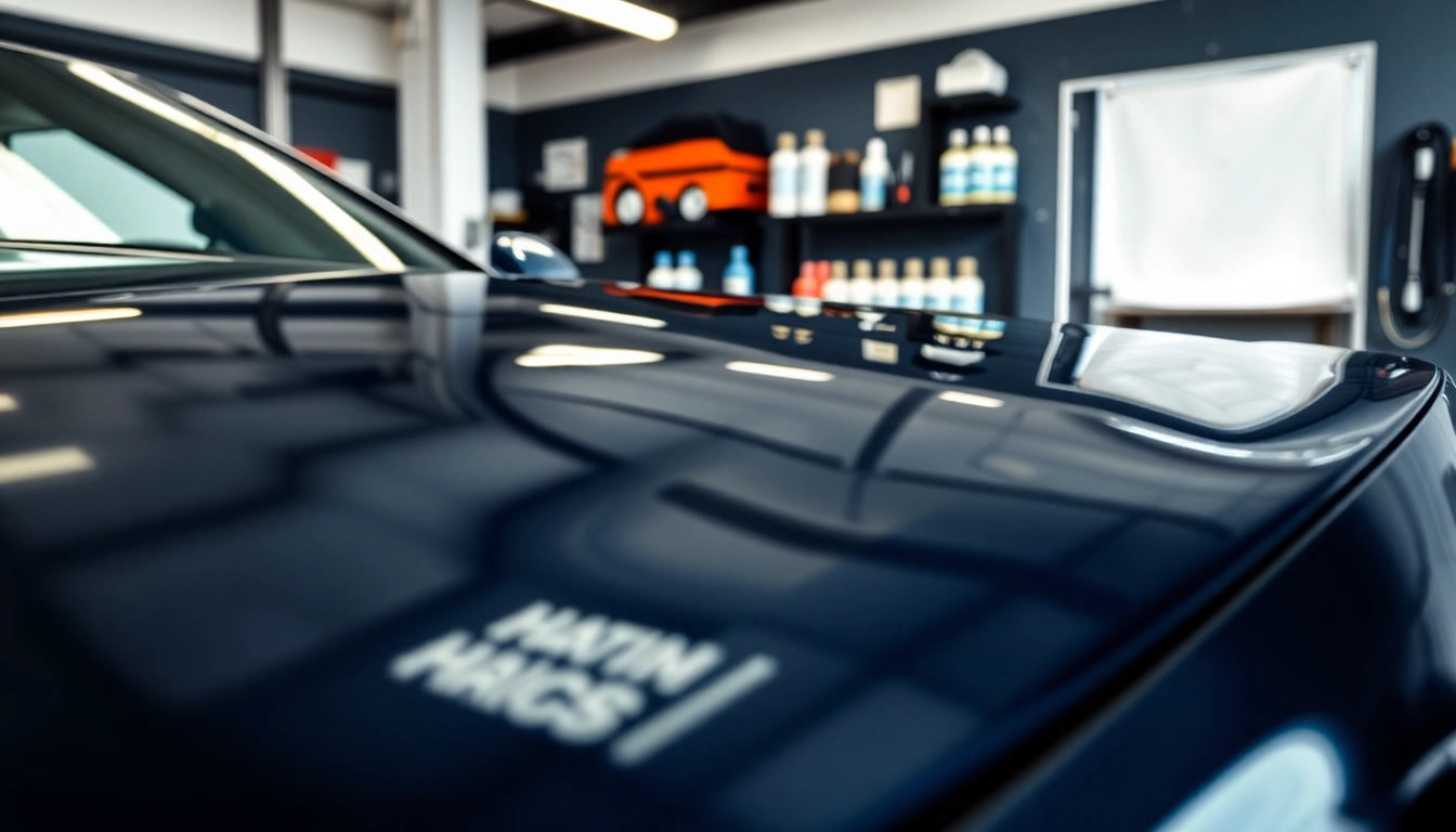 Enhance your vehicle's shine with premium ceramic coating near me showcased on a sleek car.