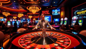Excited players engaging at the S8 casino roulette table, highlighting a luxurious gambling experience.