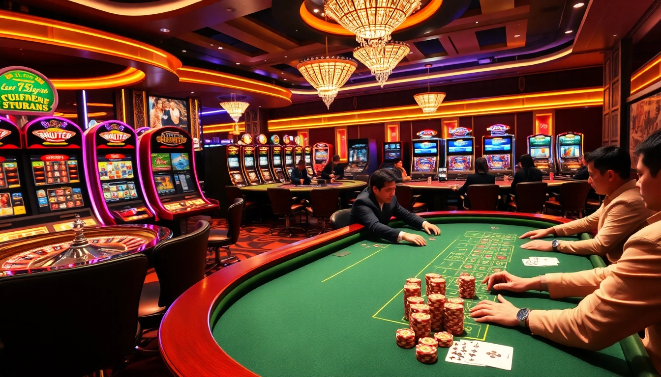 Découvrez l'excitation du casino en ligne France avec des tables de jeu luxueuses et des machines à sous vibrantes.