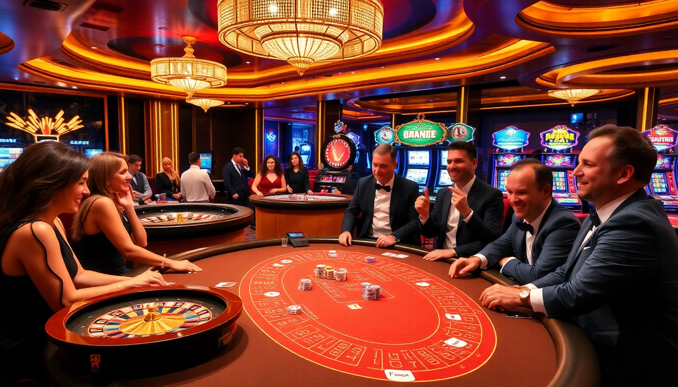 Découvrez le frisson du casino en ligne France avec des joueurs profitant du poker et des machines à sous vibrantes.
